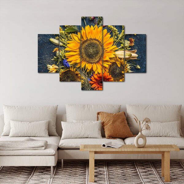 Slika - Jesensko cvijeće (150x105 cm)