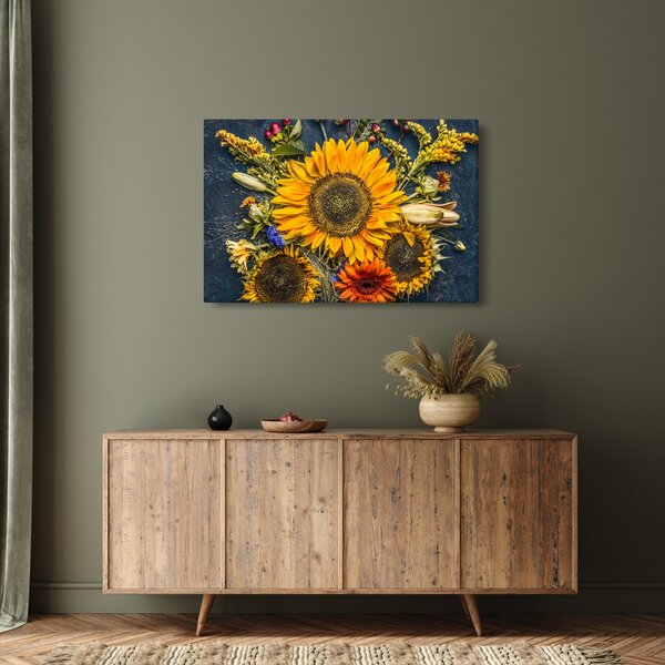 Slika - Jesensko cvijeće (90x60 cm)