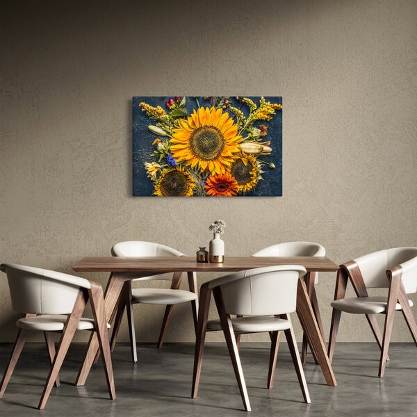 Slika - Jesensko cvijeće (90x60 cm)