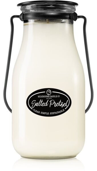 Milkhouse Candle Co. Creamery Salted Pretzel mirisna svijeća Milkbottle 397 g