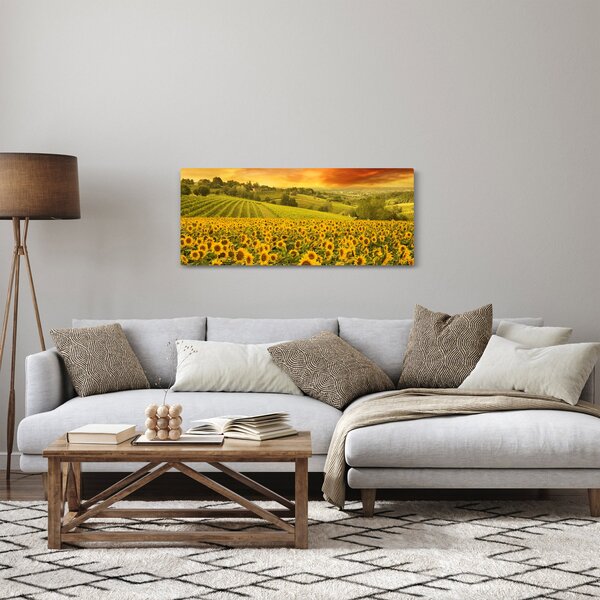 Slika - Polje suncokreta (120x50 cm)