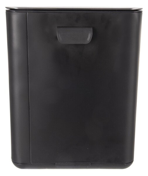Crna kanta za smeće od nehrđajućeg čelika s pedalom 20 l Black – Orion