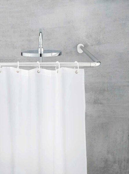 Univerzalna kutna šipka za tuš zavjesu Wenko Shower Curtain Rod