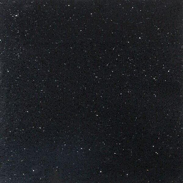 Pločica od kvarca (30 x 30 cm, Crne boje, Sjaj)