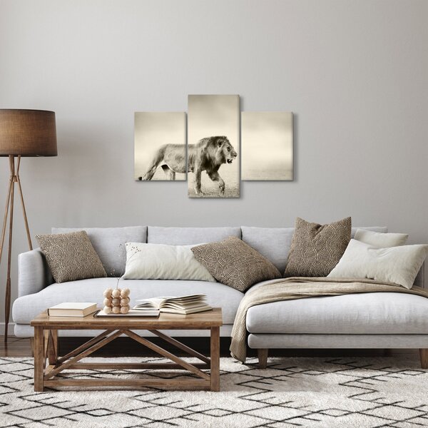 Slika - Gladni lav (90x60 cm)