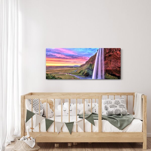 Slika - Vodopad Seljalandsfoss (120x50 cm)