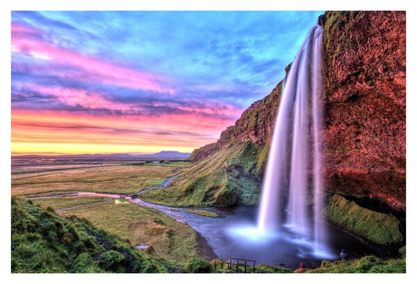 Slika - Vodopad Seljalandsfoss (90x60 cm)