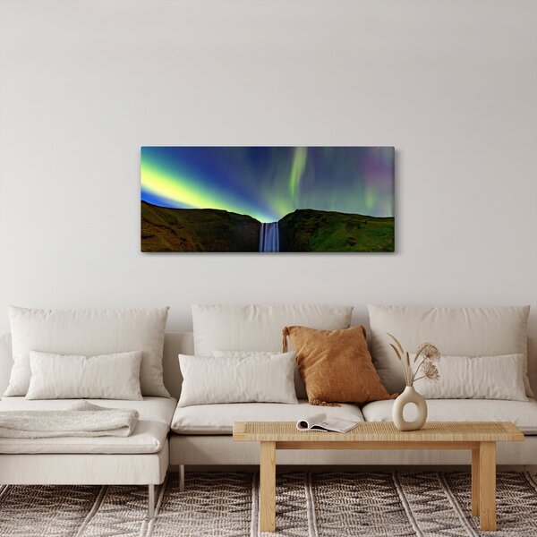 Slika - Aurora Borealis na Islandu (120x50 cm)