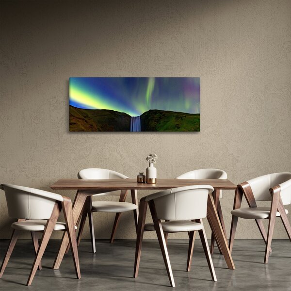 Slika - Aurora Borealis na Islandu (120x50 cm)