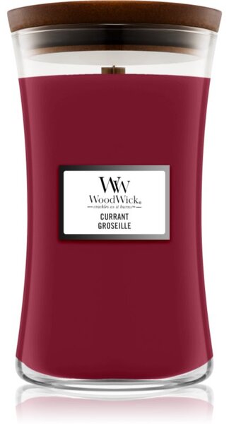 Woodwick Currant mirisna svijeća s drvenim fitiljem 609,5 g