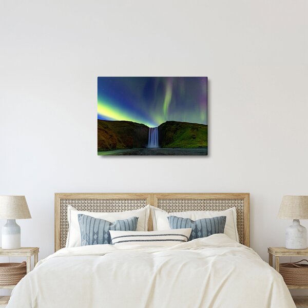 Slika - Aurora Borealis na Islandu (70x50 cm)