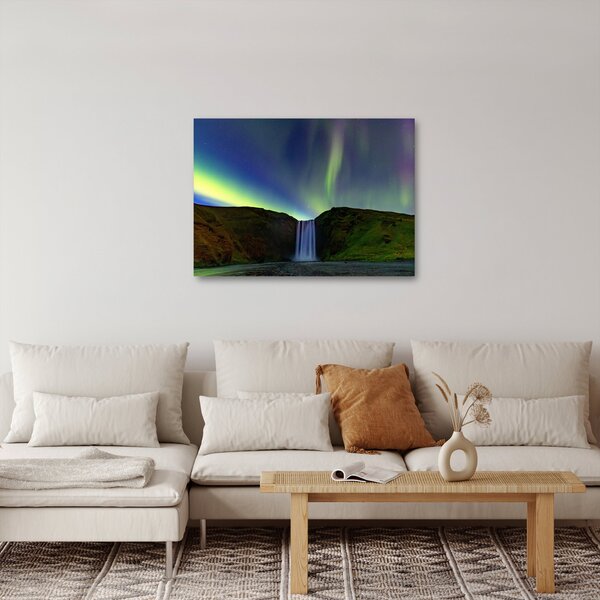 Slika - Aurora Borealis na Islandu (70x50 cm)