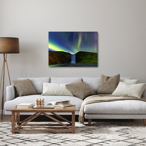 Slika - Aurora Borealis na Islandu (70x50 cm)