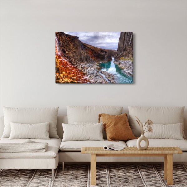 Slika - Kanjon Studlagil (90x60 cm)