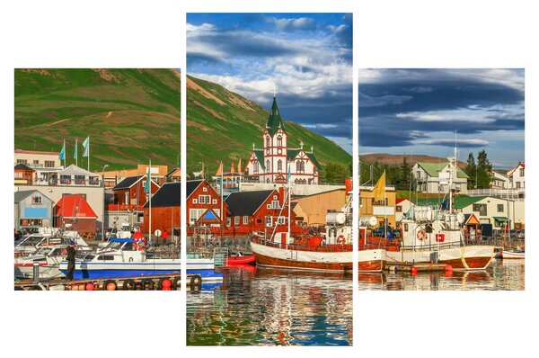 Slika - Húsavík (90x60 cm)