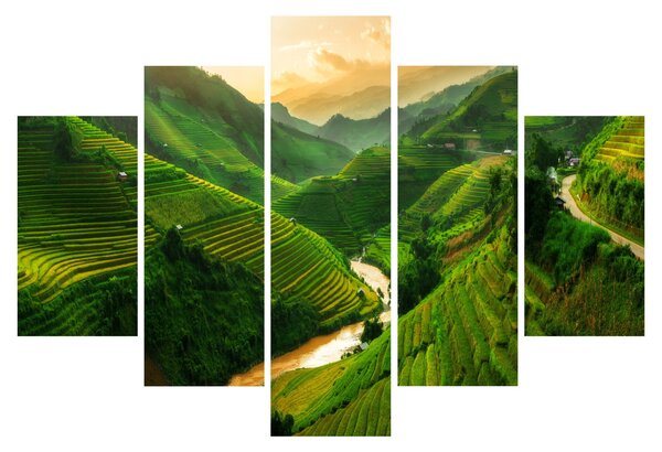 Slika - Mu Cang Chai rižine terase (150x105 cm)