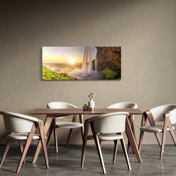 Slika - Seljalandsfoss iza špilje (120x50 cm)