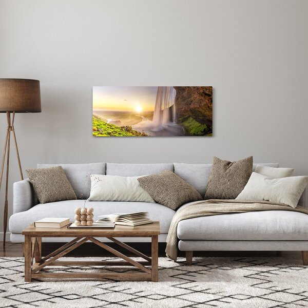 Slika - Seljalandsfoss iza špilje (120x50 cm)