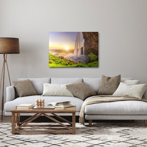 Slika - Seljalandsfoss iza špilje (70x50 cm)