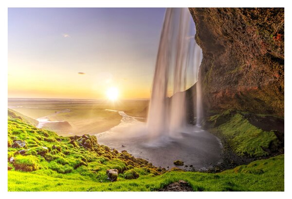 Slika - Seljalandsfoss iza špilje (90x60 cm)