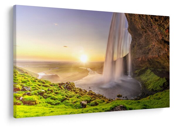 Slika - Seljalandsfoss iza špilje (90x60 cm)