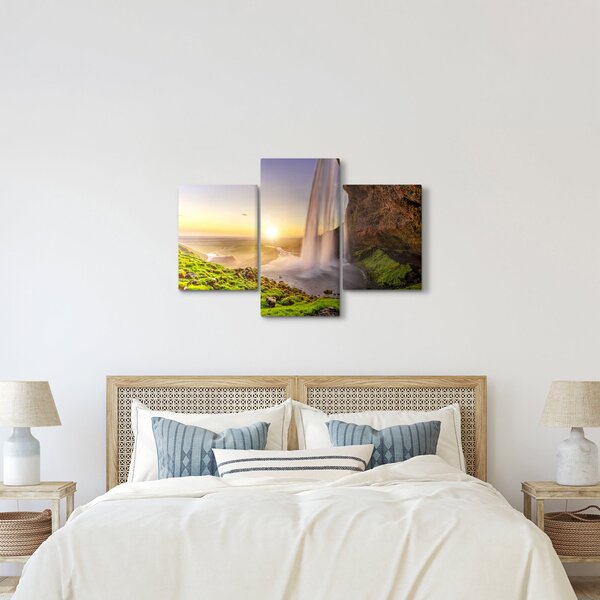 Slika - Seljalandsfoss iza špilje (90x60 cm)