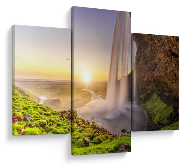 Slika - Seljalandsfoss iza špilje (90x60 cm)