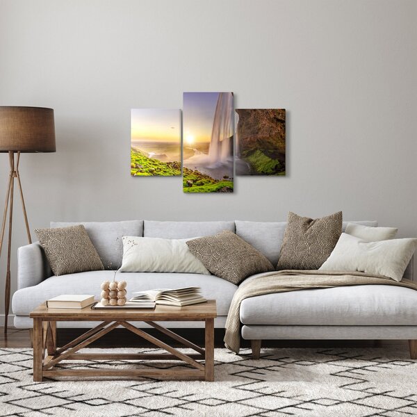 Slika - Seljalandsfoss iza špilje (90x60 cm)