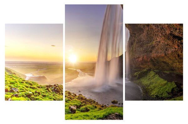 Slika - Seljalandsfoss iza špilje (90x60 cm)