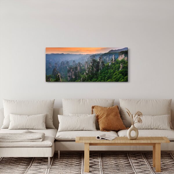 Slika - Nacionalni šumski park Zhangjiajie (120x50 cm)