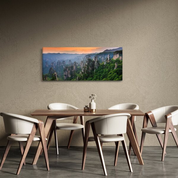 Slika - Nacionalni šumski park Zhangjiajie (120x50 cm)
