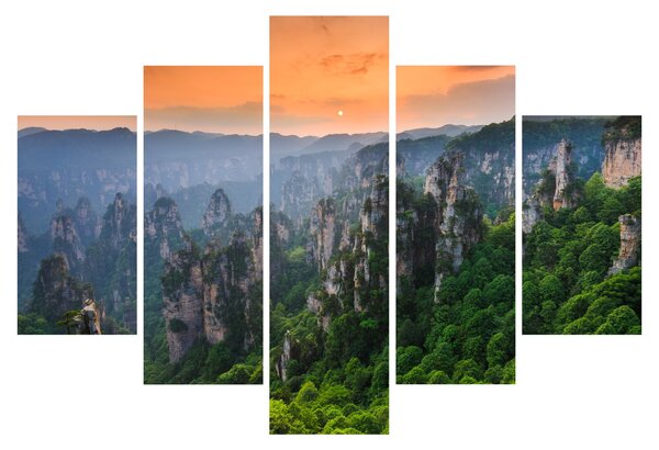 Slika - Nacionalni šumski park Zhangjiajie (150x105 cm)