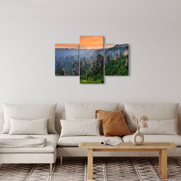 Slika - Nacionalni šumski park Zhangjiajie (90x60 cm)