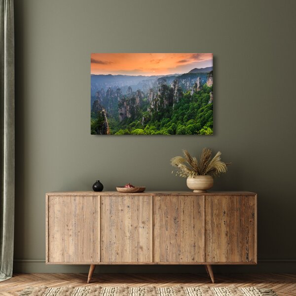 Slika - Nacionalni šumski park Zhangjiajie (90x60 cm)