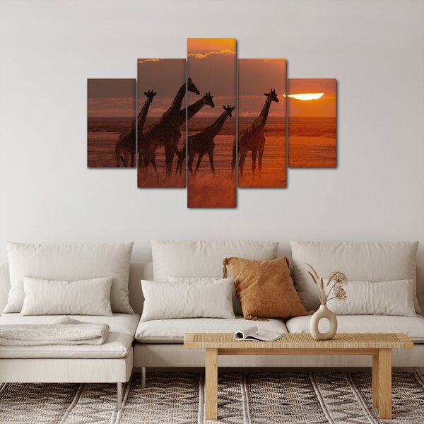 Slika - Žirafe u afričkoj savani (150x105 cm)