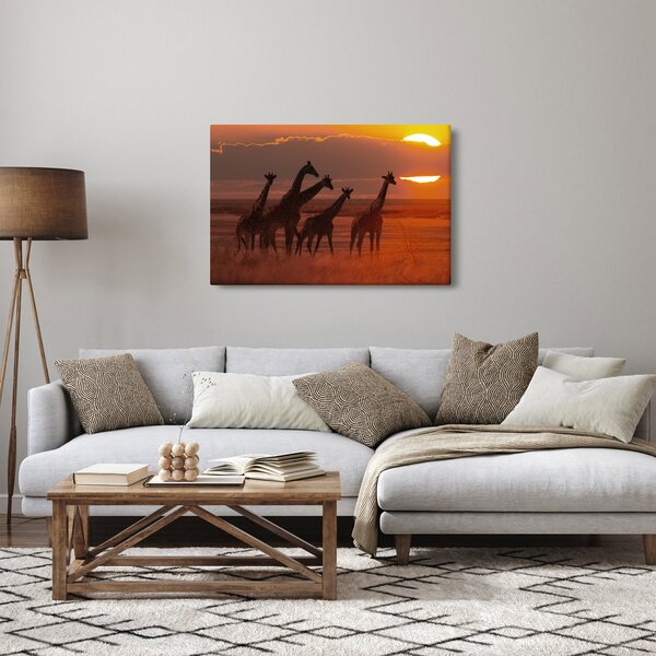 Slika - Žirafe u afričkoj savani (90x60 cm)
