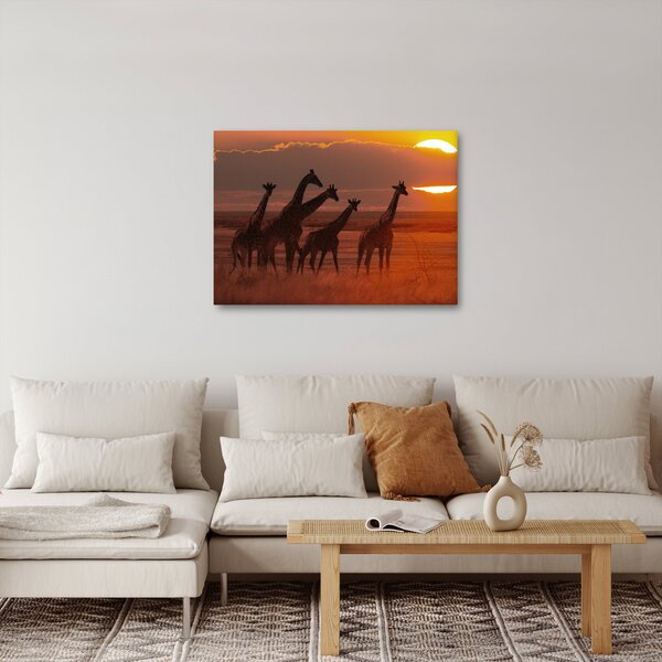 Slika - Žirafe u afričkoj savani (70x50 cm)