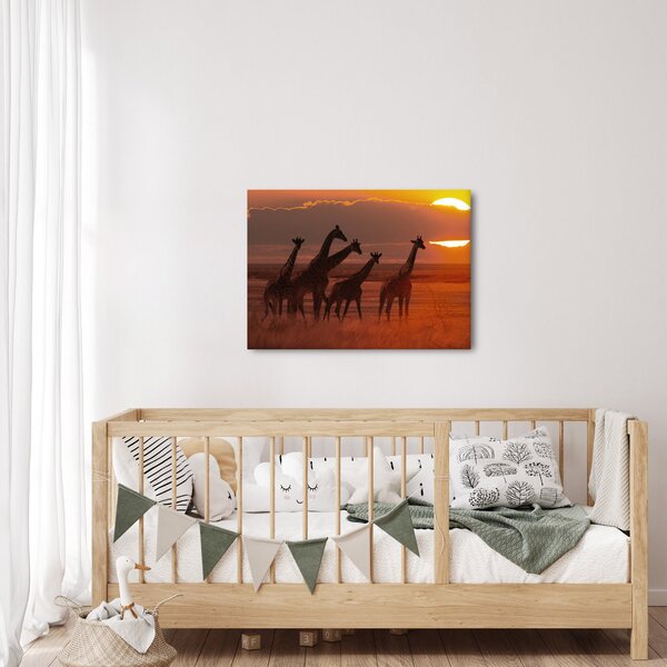 Slika - Žirafe u afričkoj savani (70x50 cm)