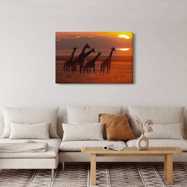 Slika - Žirafe u afričkoj savani (90x60 cm)