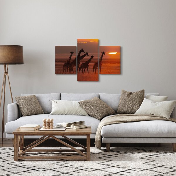 Slika - Žirafe u afričkoj savani (90x60 cm)