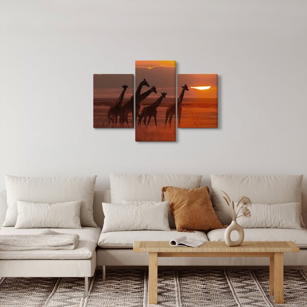 Slika - Žirafe u afričkoj savani (90x60 cm)