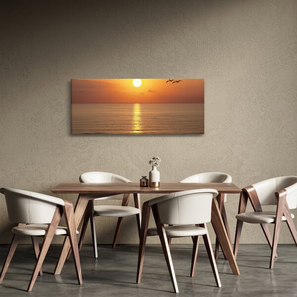 Slika - Zalazak sunca iznad oceana (120x50 cm)