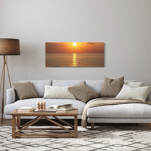 Slika - Zalazak sunca iznad oceana (120x50 cm)