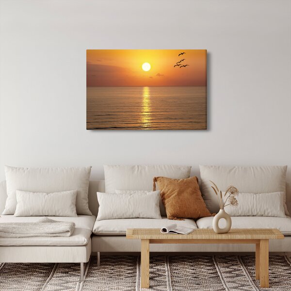 Slika - Zalazak sunca iznad oceana (90x60 cm)