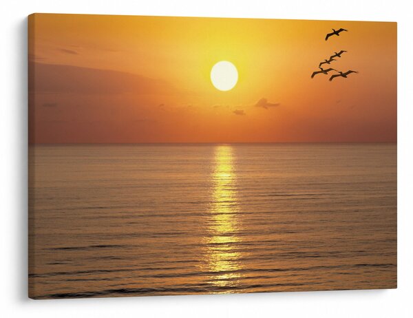 Slika - Zalazak sunca iznad oceana (70x50 cm)