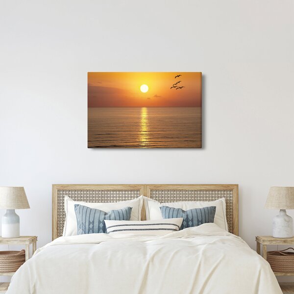Slika - Zalazak sunca iznad oceana (90x60 cm)