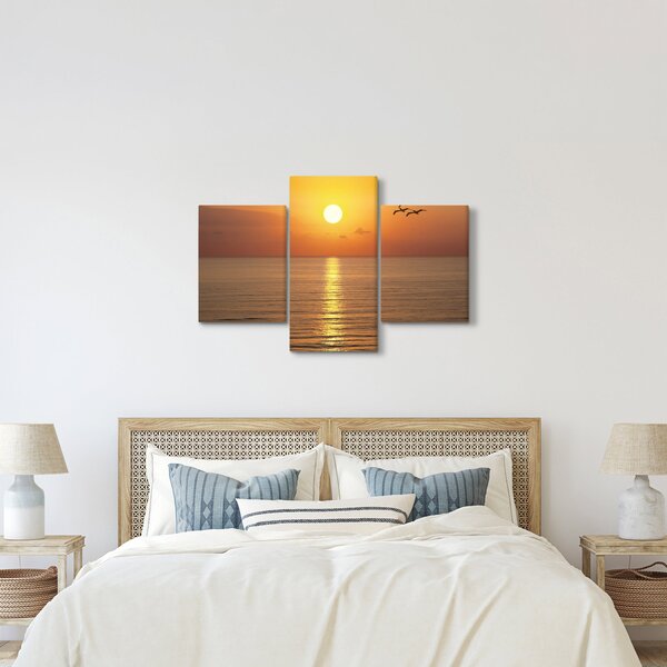 Slika - Zalazak sunca iznad oceana (90x60 cm)