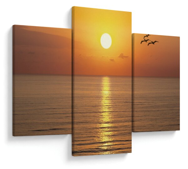 Slika - Zalazak sunca iznad oceana (90x60 cm)