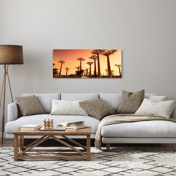 Slika - Zalazak sunca u Aleji baobaba (120x50 cm)