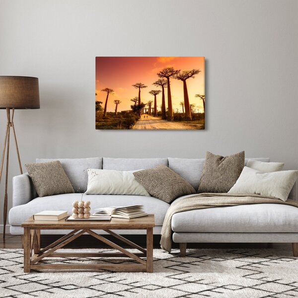 Slika - Zalazak sunca u Aleji baobaba (90x60 cm)